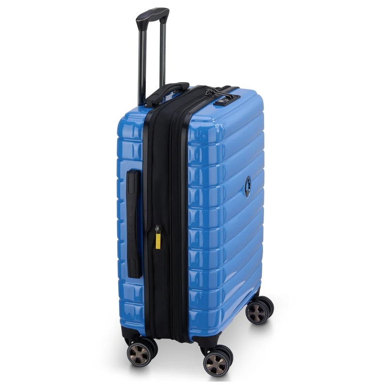 Delsey Paris Shadow 5.0 - Trolley de cabina delgado de 4 ruedas 55 cm expandible (marina)
