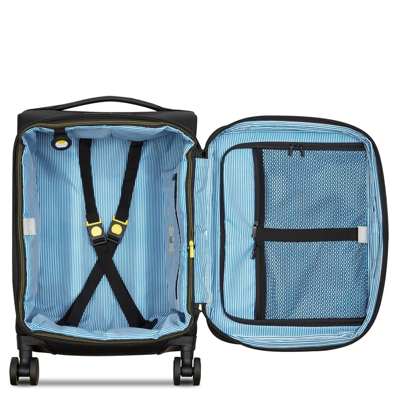 Delsey Paris Montmartre 3 - Trolley de cabina con 4 ruedas 55 cm expandible (schwarz)