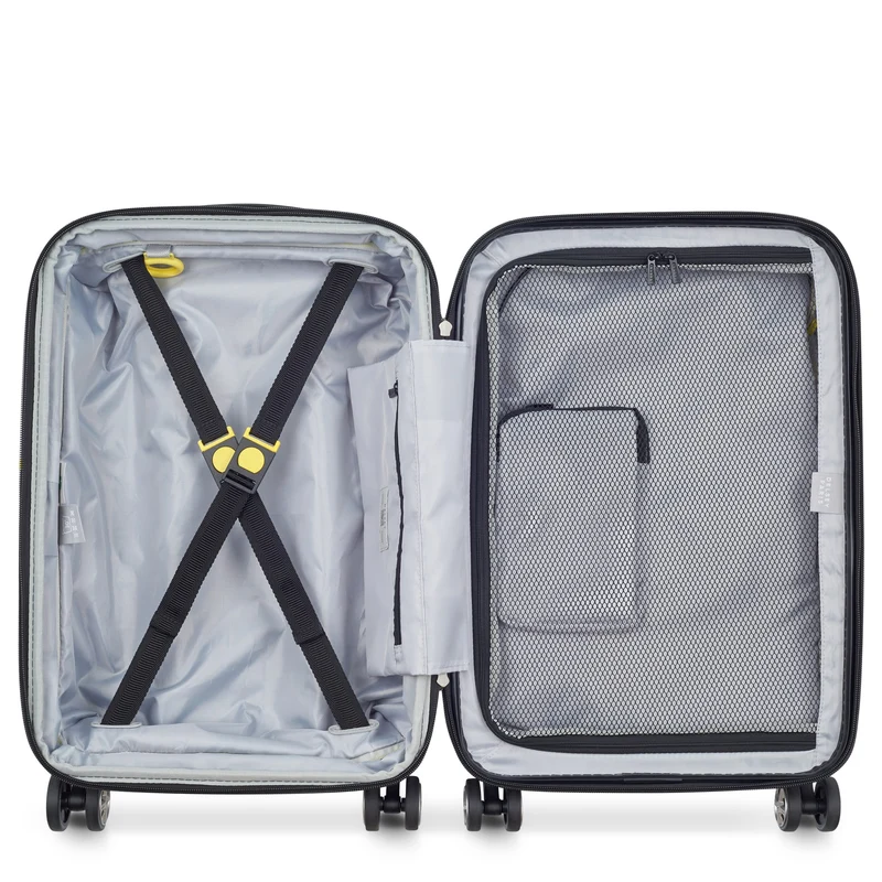 Delsey Paris Shadow 5.0 - Trolley de cabina con 4 ruedas y bolsillo delantero S 55 cm expandible USB (elfenbein)