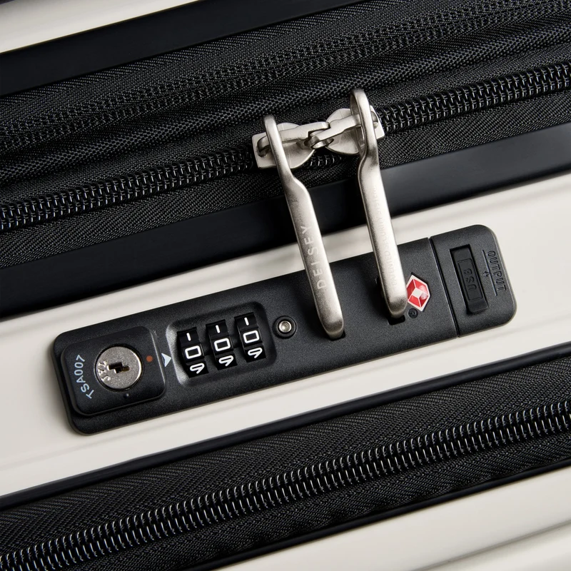 Delsey Paris Shadow 5.0 - Trolley de cabina con 4 ruedas y bolsillo delantero S 55 cm expandible USB (elfenbein)