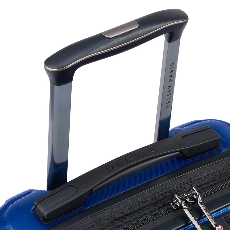 Delsey Paris Shadow 5.0 - Trolley de cabina con 4 ruedas y bolsillo delantero S 55 cm expandible USB (blau)