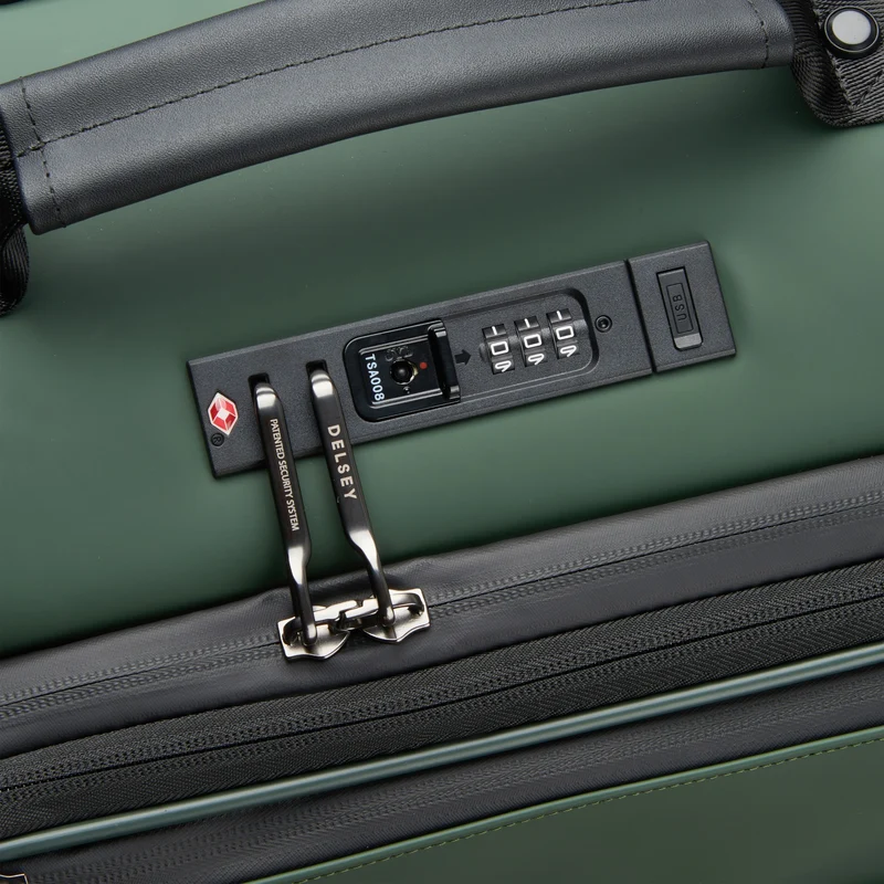 Delsey Paris Turenne Soft - Trolley de 4 ruedas 56 cm S expandible (gruen)