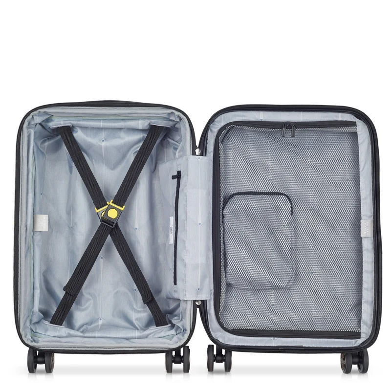 Delsey Paris Shadow 5.0 - Trolley de cabina con 4 ruedas y bolsillo delantero S 55 cm erw. USB (gruen)