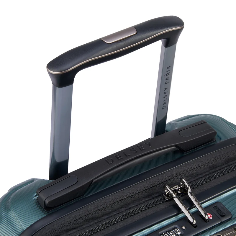 Delsey Paris Shadow 5.0 - Trolley de cabina con 4 ruedas y bolsillo delantero S 55 cm erw. USB (gruen)