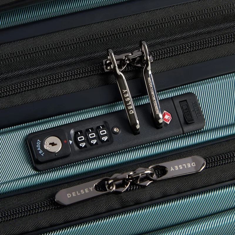 Delsey Paris Shadow 5.0 - Trolley de cabina con 4 ruedas y bolsillo delantero S 55 cm erw. USB (gruen)