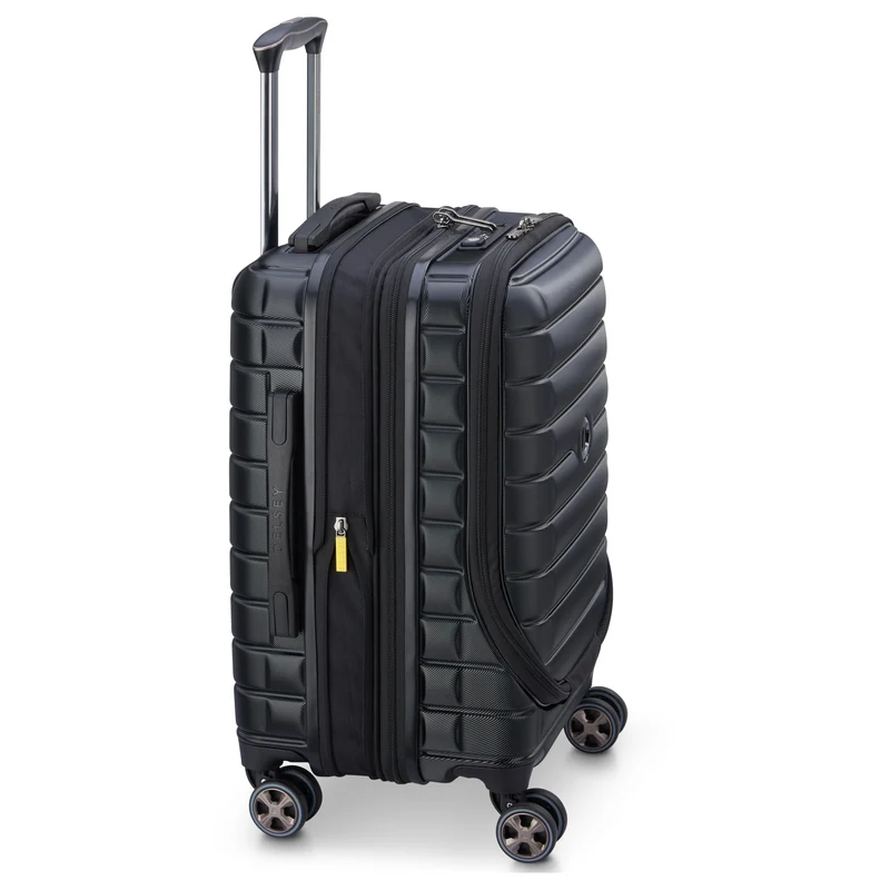 Delsey Paris Shadow 5.0 - Trolley de cabina con 4 ruedas y bolsillo delantero S 55 cm expandible USB (schwarz)