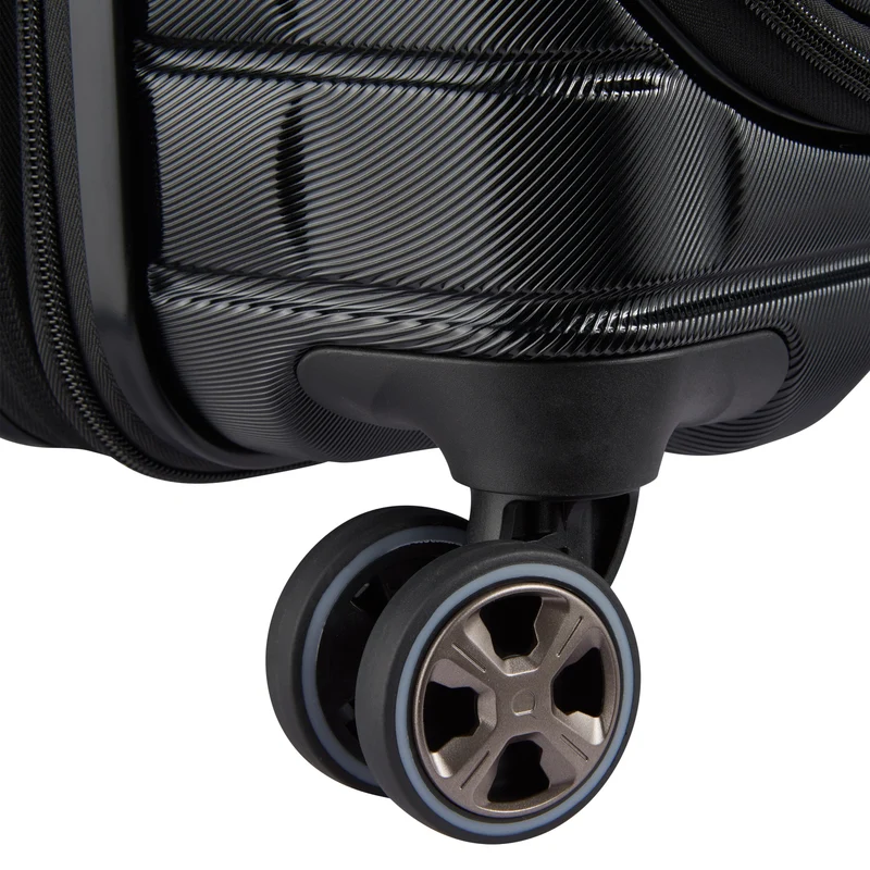 Delsey Paris Shadow 5.0 - Trolley de cabina con 4 ruedas y bolsillo delantero S 55 cm expandible USB (schwarz)