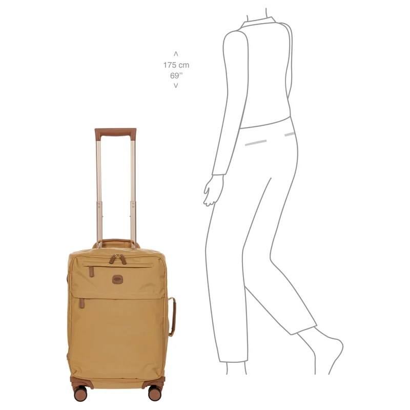Brics X-Travel - Trolley de cabina con 4 ruedas S 55 cm (honey)