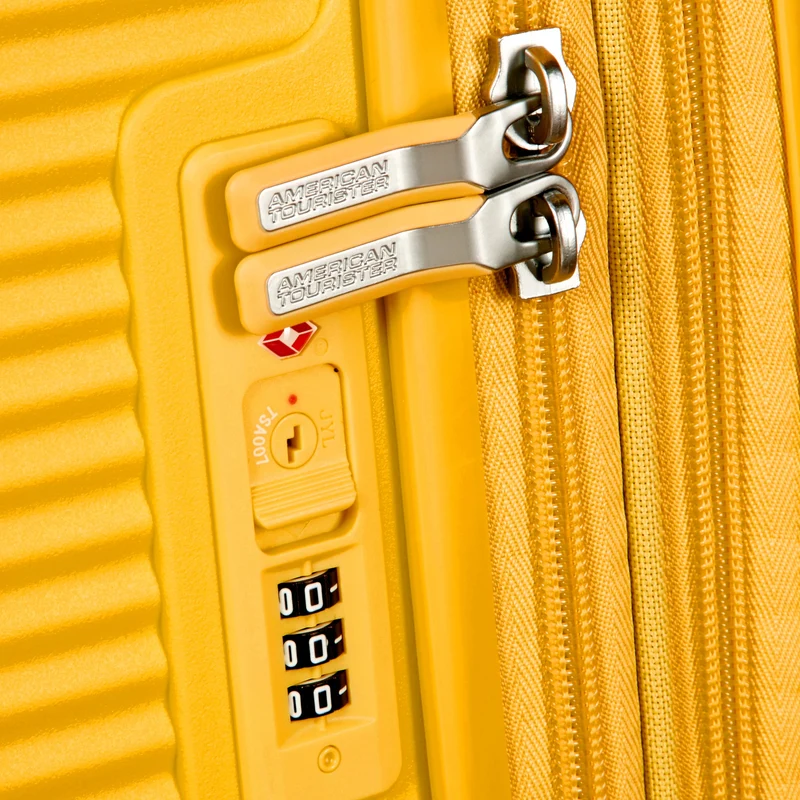 American Tourister Soundbox - Trolley de 4 ruedas 77 cm expandible (gelb)