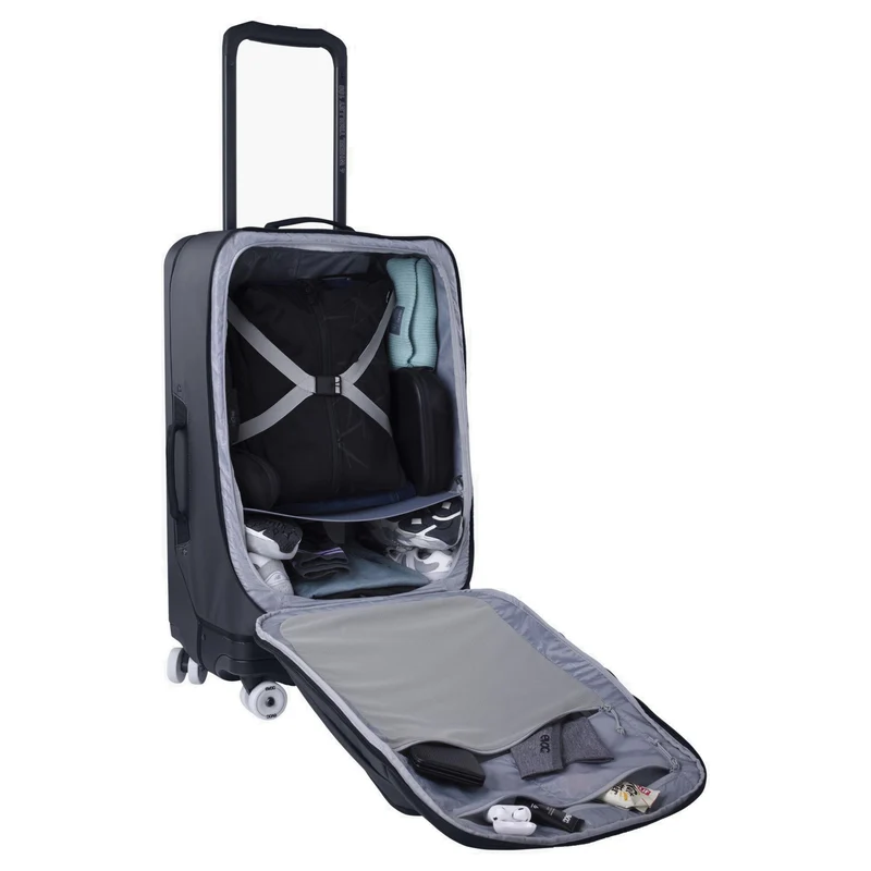 Evoc 4-Wheel Trolley 100 - Trolley de 4 ruedas L 73 cm (carbon grey-black)
