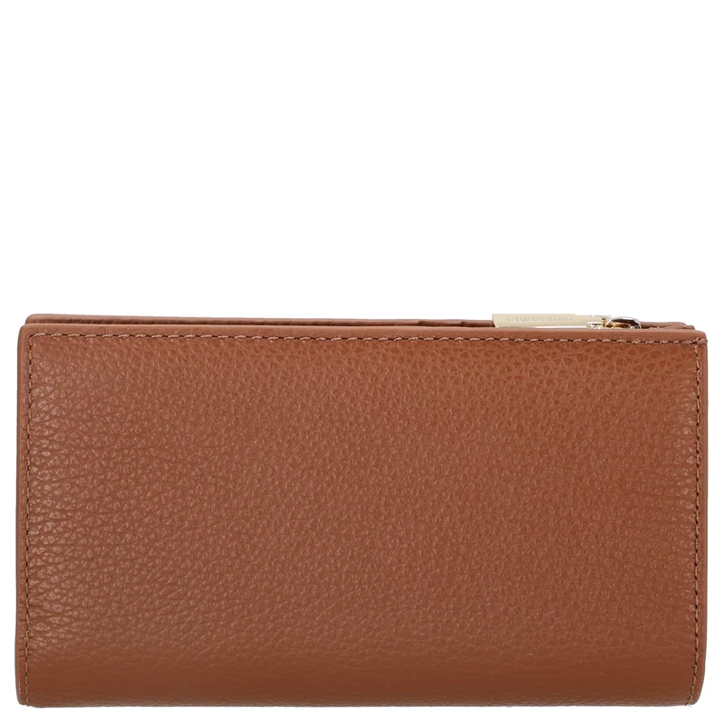 Coccinelle Metallic Soft - Cartera 12cc 16 cm (cognac)