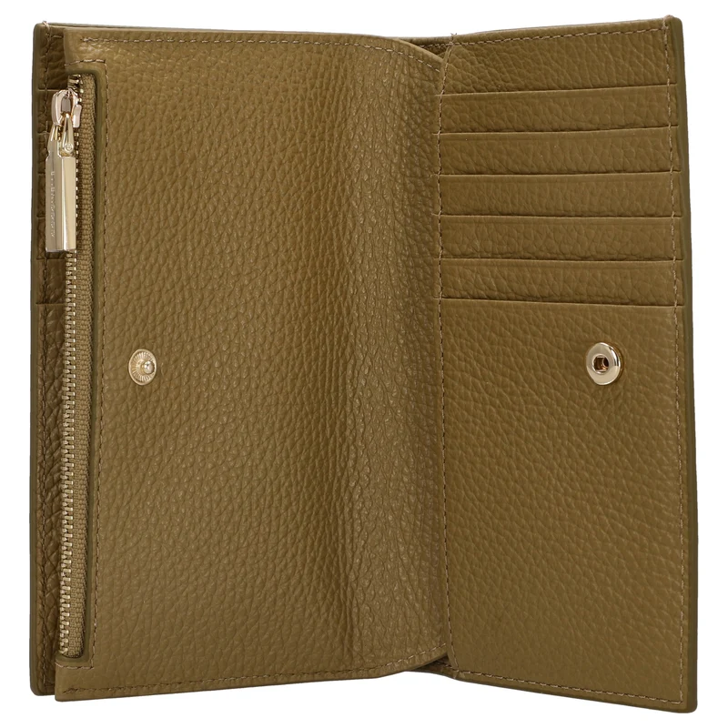 Coccinelle Metallic Soft - Cartera 12cc 16 cm (seagrass)