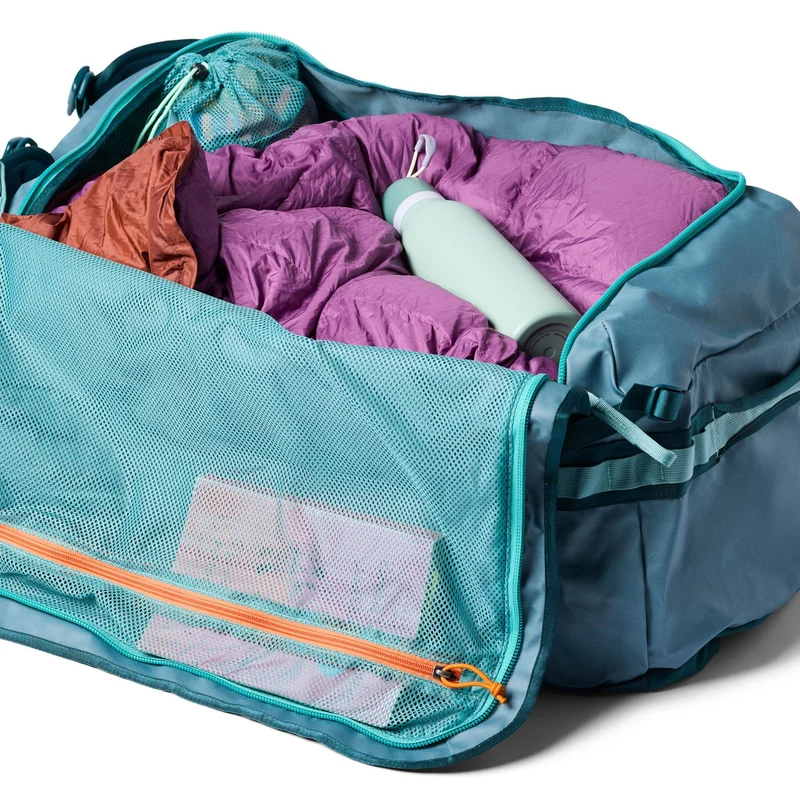 Cotopaxi Allpa Getaway 100L Duffel - Bolsa de viaje/mochila 64 cm (blue spruce and abyss)