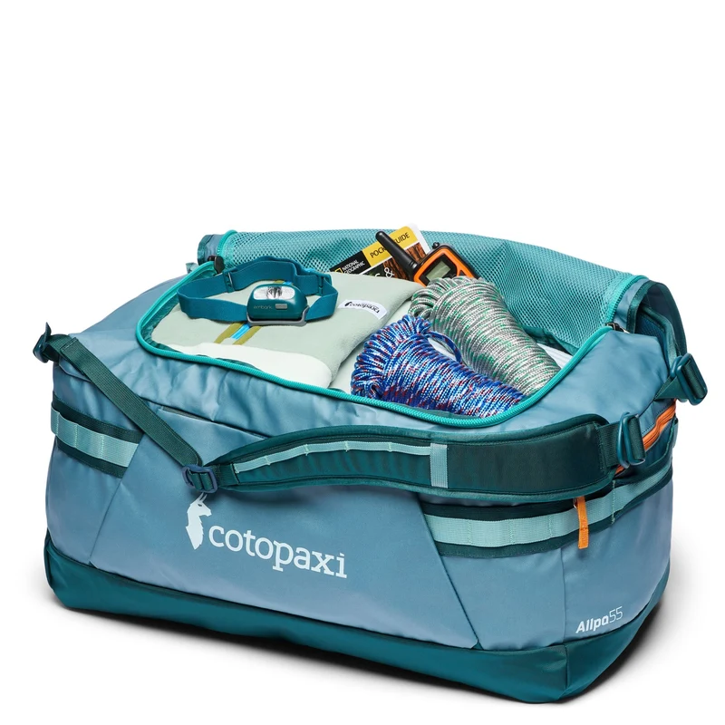 Cotopaxi Allpa Getaway 55L Duffel - Bolsa de viaje/mochila 60 cm (blue spruce and abyss)