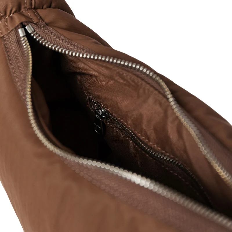 Sandqvist Curve Half Moon Bag S - Bolso bandolera 26 cm (dark taupe)