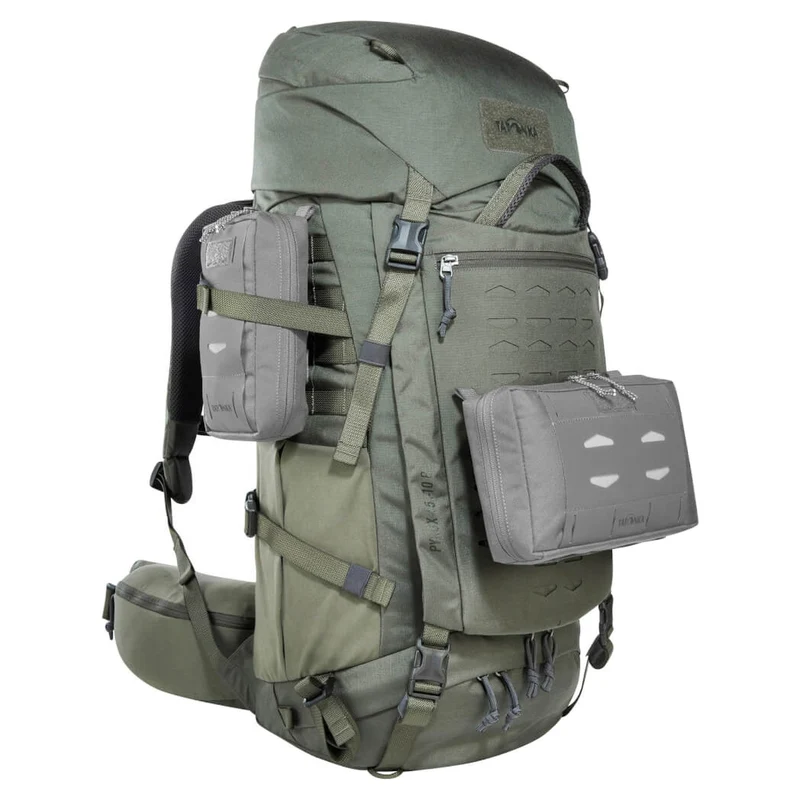 Tatonka Pyrox 45+10 BC - Mochila de trekking 73 cm expandible (stone grey olive)