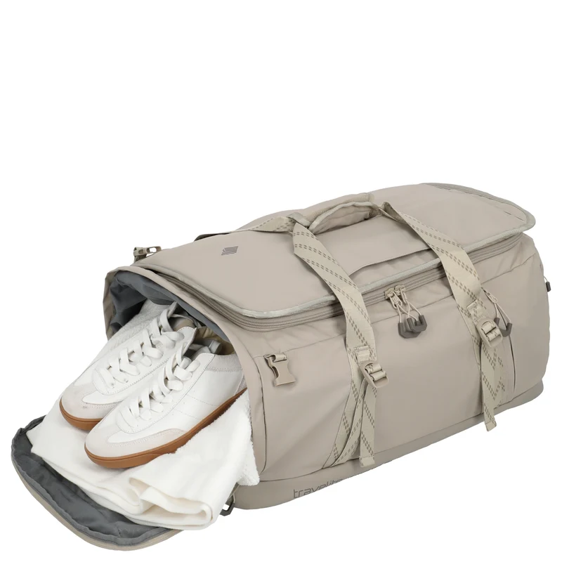 Travelite Venture Line Duffle - Bolsa de viaje/Mochila 57 cm (sand)