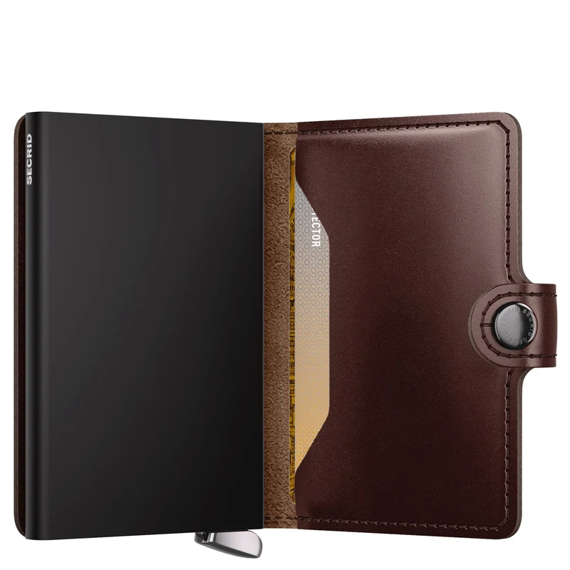 Secrid Dusk Miniwallet - Cartera 10.2 cm RFID (dark brown+)