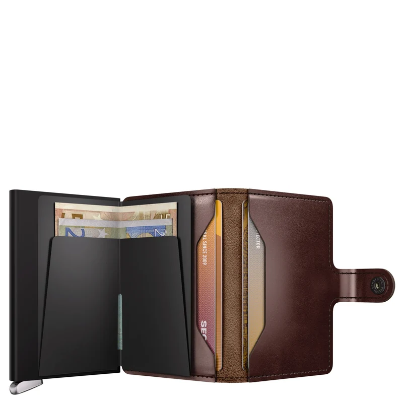 Secrid Dusk Miniwallet - Cartera 10.2 cm RFID (dark brown+)