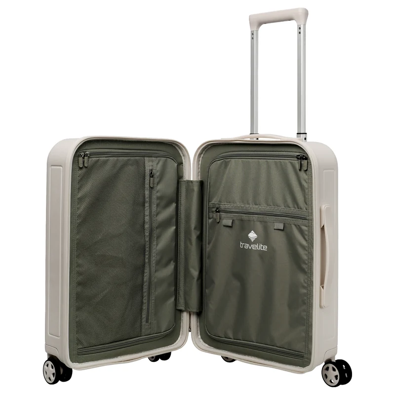 Travelite Panello - Trolley de cabina con 4 ruedas S Slim 55 cm (ivory)