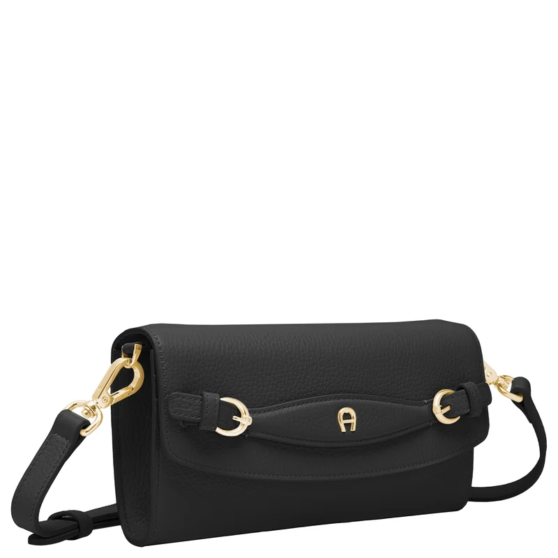 Aigner Cavallo Wallet on Strap - Bolso bandolera/cartera 6cc 21 cm (black)