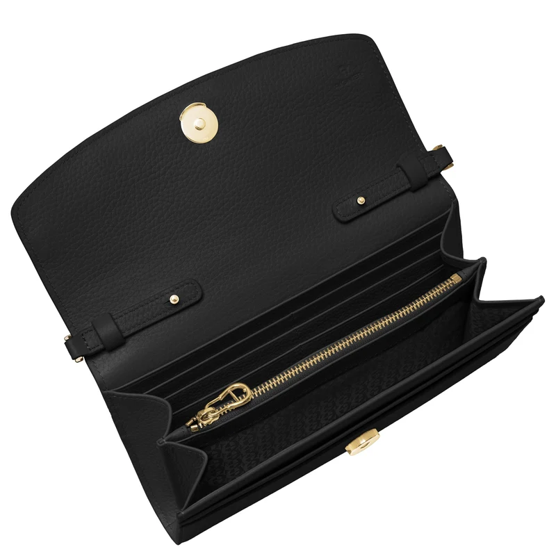 Aigner Cavallo Wallet on Strap - Bolso bandolera/cartera 6cc 21 cm (black)