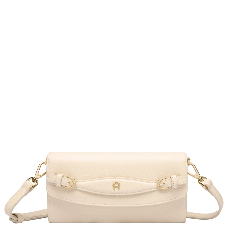 Aigner Cavallo Wallet on Strap - Bolso bandolera/Monedero 6cc 21 cm (macadamia white)