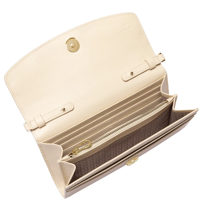 Aigner Cavallo Wallet on Strap - Bolso bandolera/Monedero 6cc 21 cm (macadamia white)