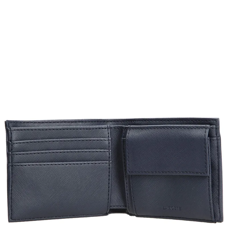 Lacoste Men's Classic - Cartera M 3cc 11.5 cm RFID (marine)