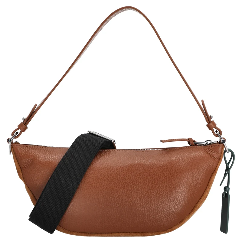 Coccinelle STG Paki Suede - Bolso de hombro 32 cm (cognac)