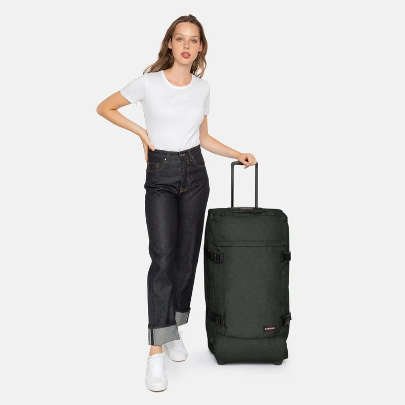 Eastpak Tranverz L 121 - Bolsa de viaje con ruedas 79 cm (black denim)