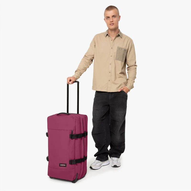 Eastpak Tranverz M 78 - Bolsa de viaje con ruedas 67 cm (wine burgundy)