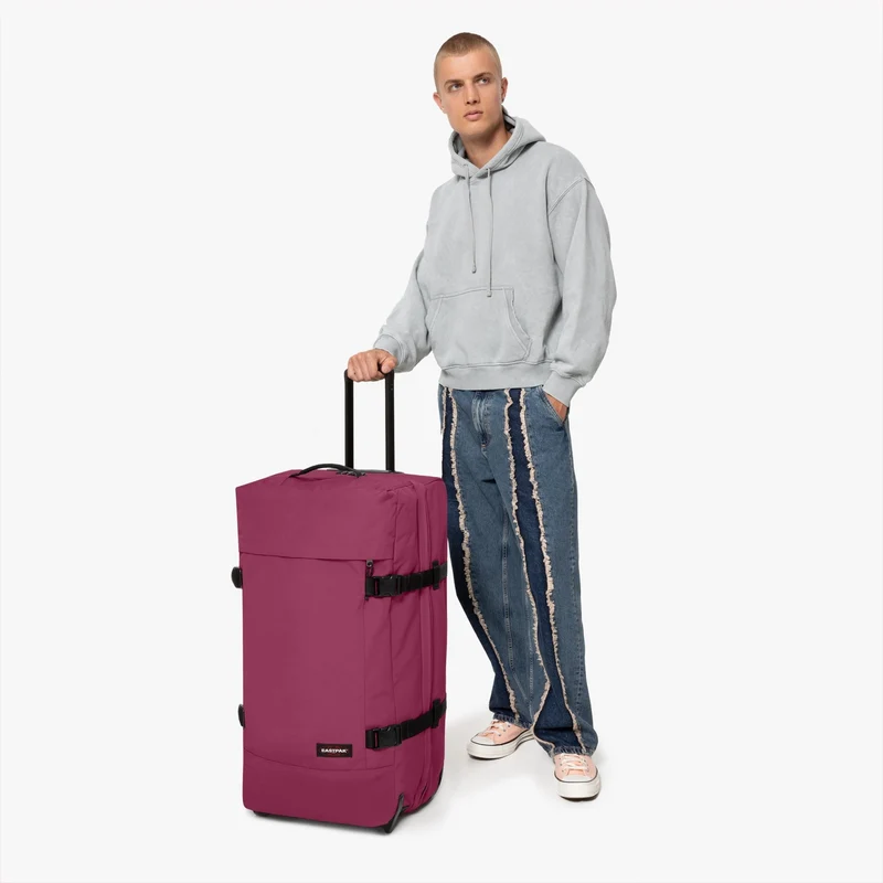 Eastpak Tranverz L 121 - Bolsa de viaje con ruedas 79 cm (wine burgundy)