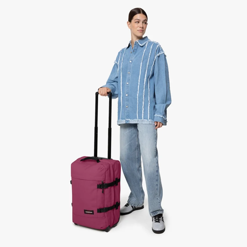 Eastpak Tranverz S 42 - Bolsa de viaje con ruedas 51 cm (wine burgundy)