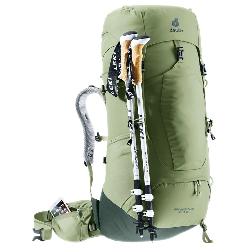 Deuter Aircontact Lite 45 + 10 SL - Mochila de trekking para mujer 73 cm (grove-ivy)