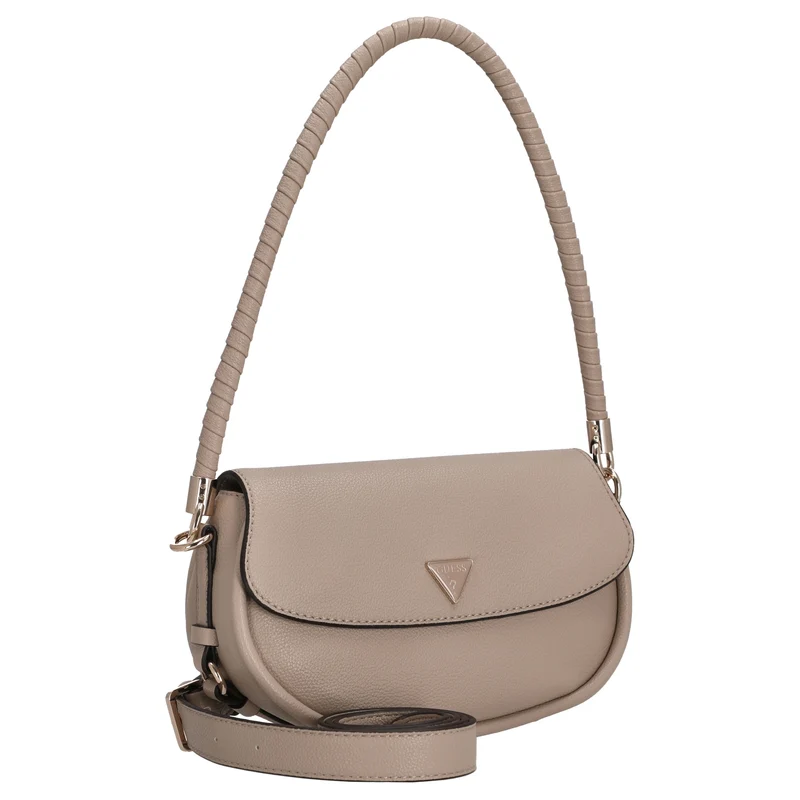 Guess Danya Flap - Bolso de hombro 25 cm (taupe)
