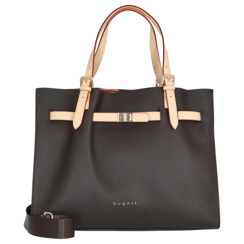 bugatti Ella - Bolso shopper L 37.5 cm (darkbrown)