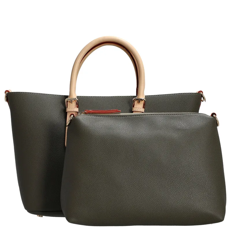bugatti Ella - Bolso shopper M 33 cm (olive)