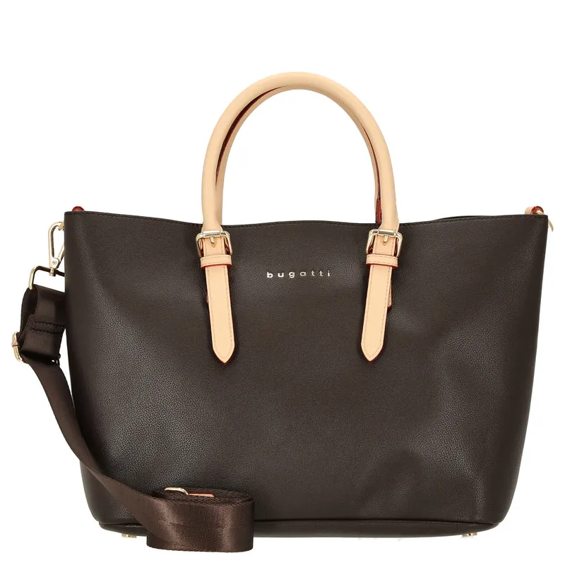 bugatti Ella - Bolso shopper M 33 cm (darkbrown)