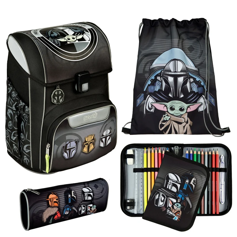Scooli EasyFit - Mochila escolar Set 5tlg. (Star Wars)