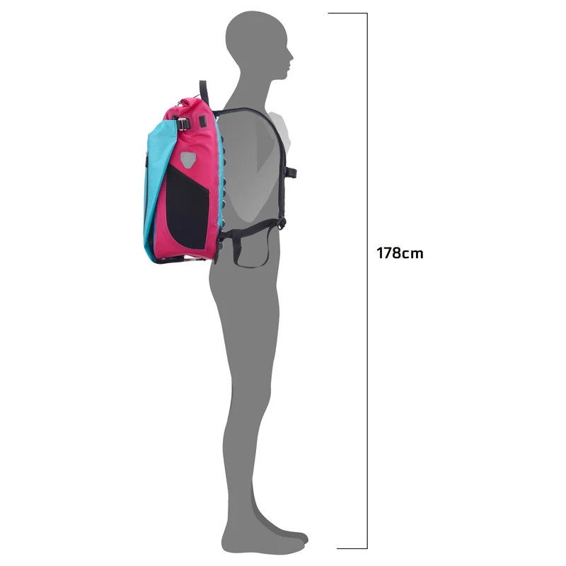 Ortlieb Vario Cyber 26 Hinterradtasche QL2.1 - Mochila 47 cm (blue cyber pink)