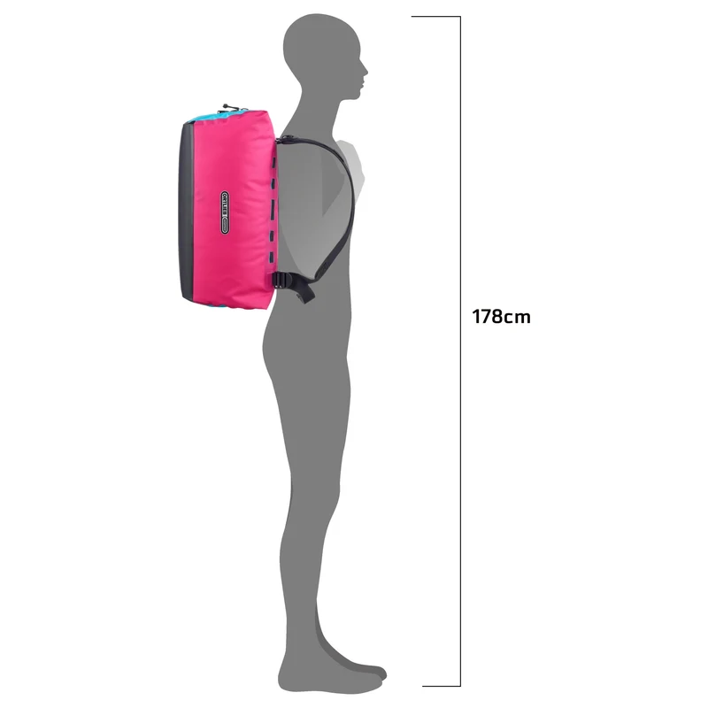 Ortlieb Duffle Lite 40 - Bolsa de viaje / Mochila 53 cm (blue cyber pink)