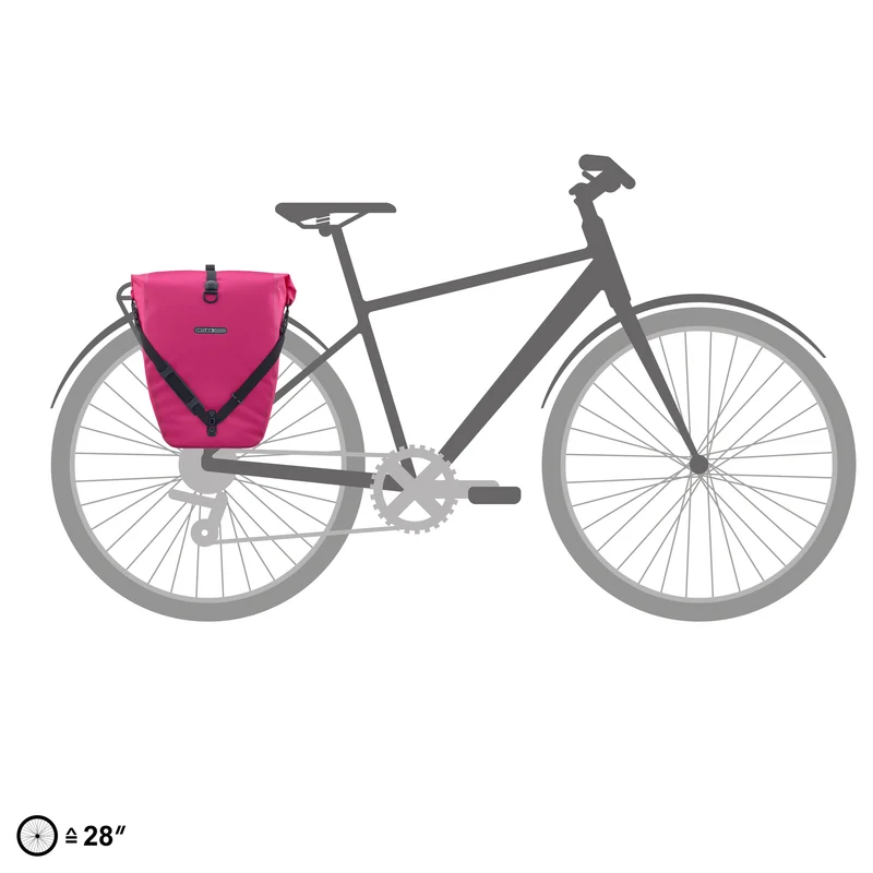 Ortlieb Back-Roller Cyber 20 QL 2.1 - Bolsa trasera para rueda trasera 42 cm (cyber pink)