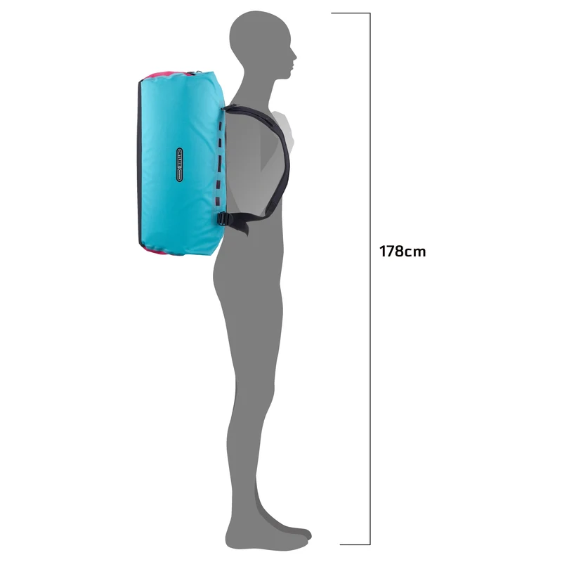 Ortlieb Duffle Lite 60 - Bolsa de viaje / Mochila 58 cm (blue cyber pink)