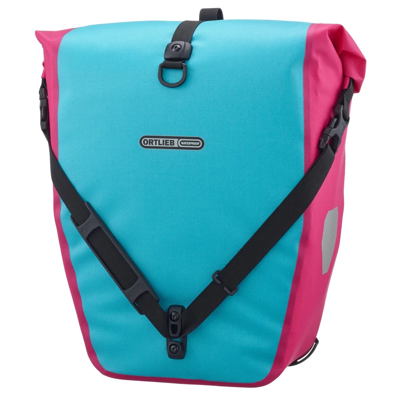 Ortlieb Back-Roller Cyber 20 QL 2.1 - Bolsa para rueda trasera 42 cm (blue cyber pink)