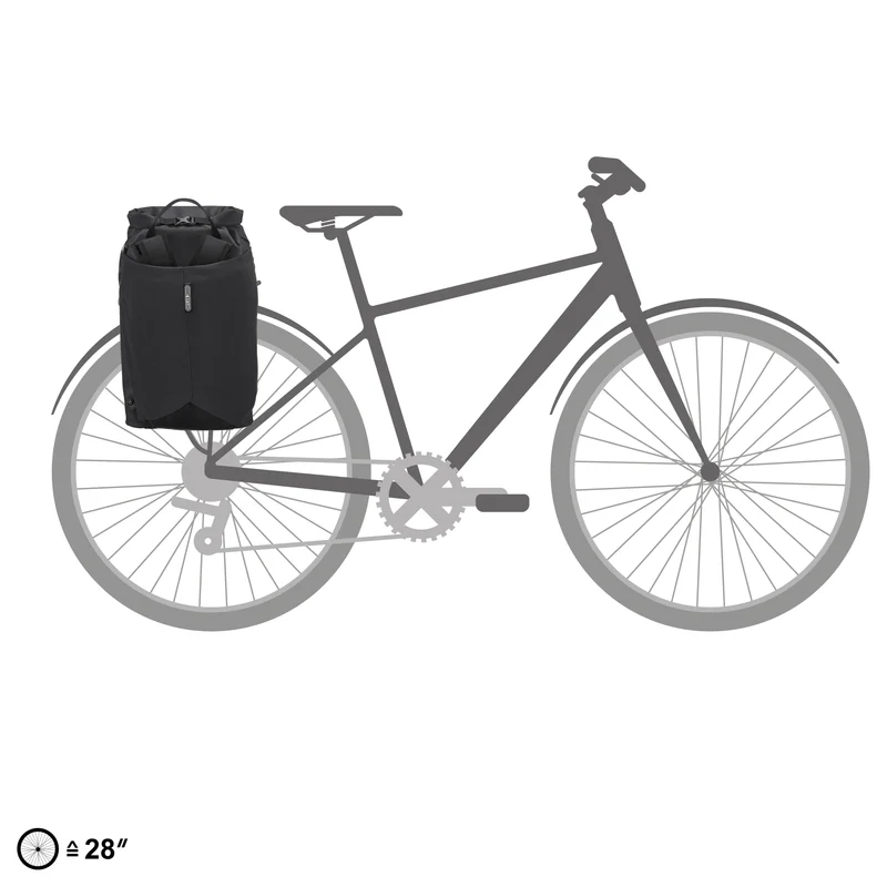 Ortlieb Vario Lite 22 Hinterradtasche - Mochila 49 cm (black)