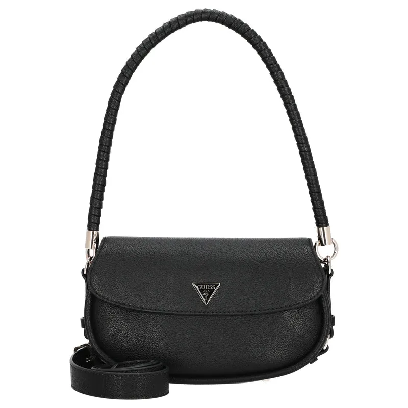 Guess Danya Flap - Bolso de hombro 25 cm (black)