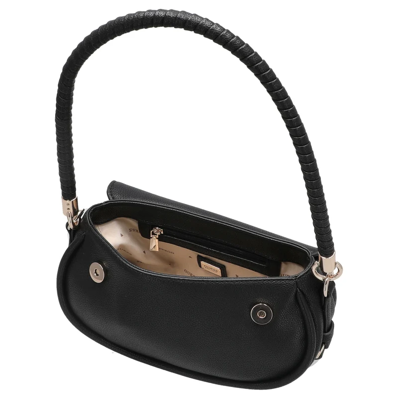 Guess Danya Flap - Bolso de hombro 25 cm (black)