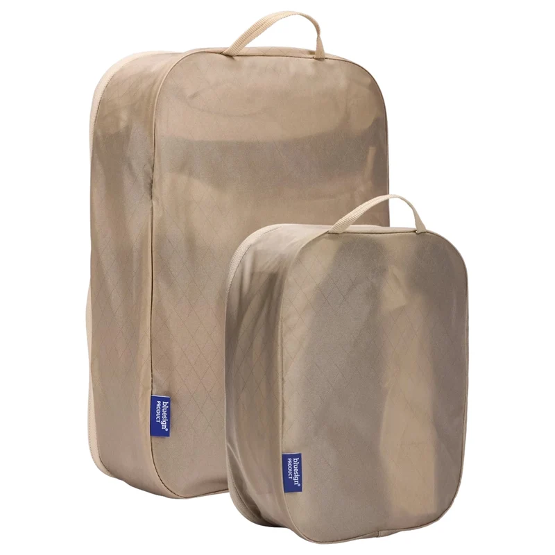 Thule Packing Cube - Set de bolsas de compresión 2 piezas (gentle beige, S,M)