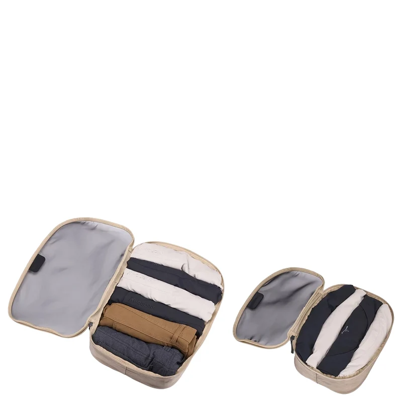 Thule Packing Cube - Set de bolsas de compresión 2 piezas (gentle beige, S,M)